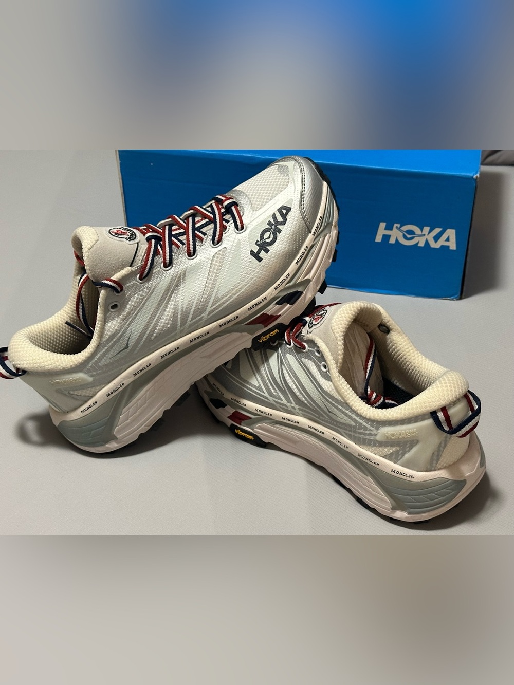 HOKA Moncler x Mafate Speed 2 'Nimbus Cloud Harbor Mist - Picture 7 of 13
